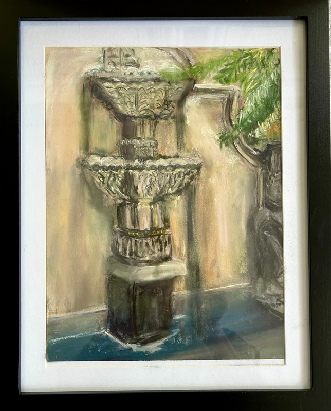 Whispered Prayer of Stone — pastel painting by Karin Kepler Springer